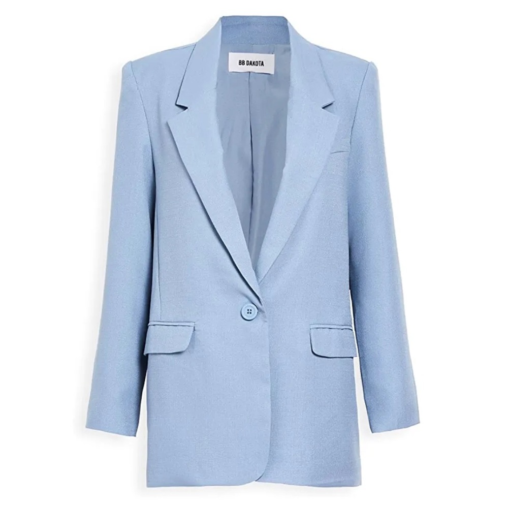 BB Dakota Light Blue Relaxed Blazer
